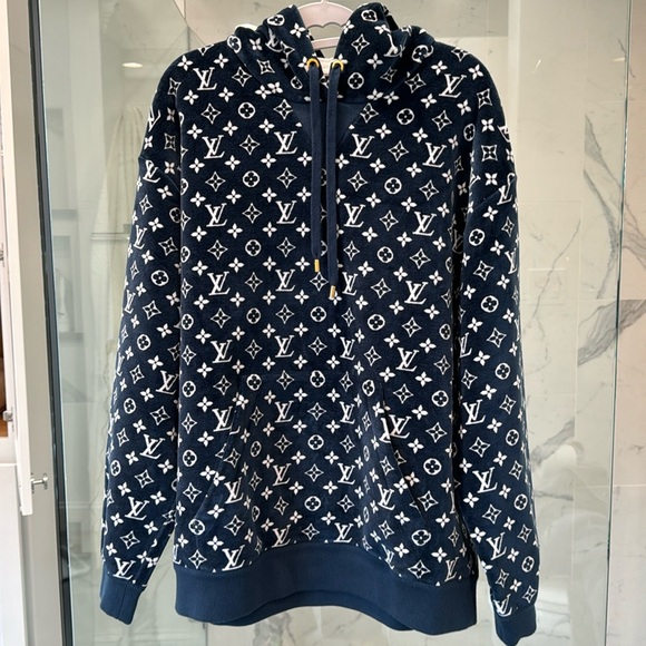 Authentic Louis Vuitton Monogram Toweling Hoodie